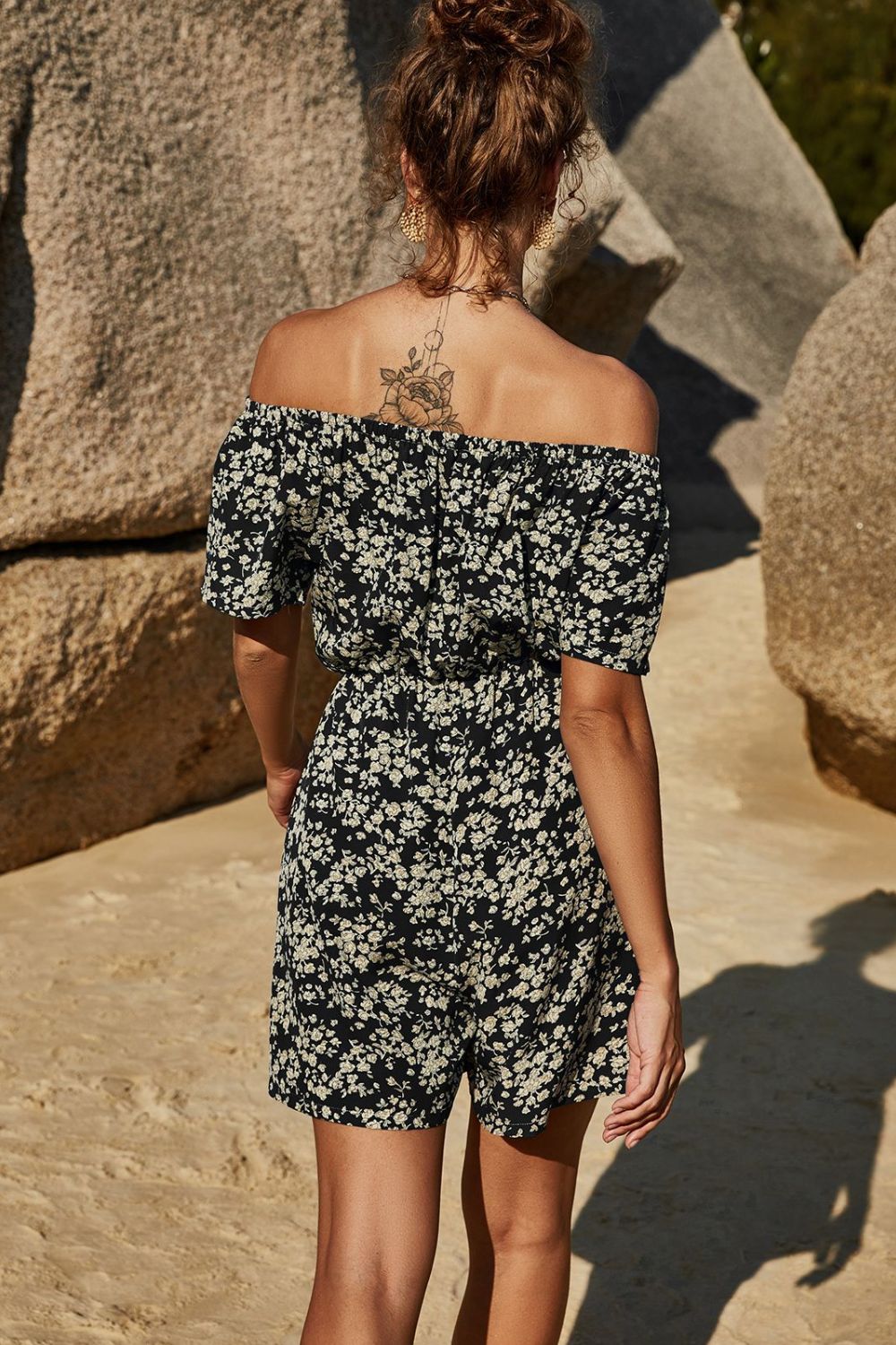 Floral Off-Shoulder Romper