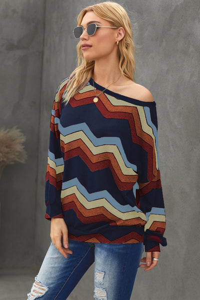 Chevron Long Sleeve Sweater