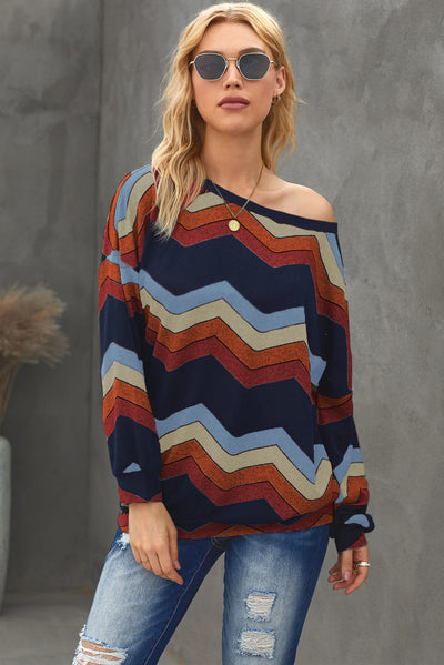 Chevron Long Sleeve Sweater