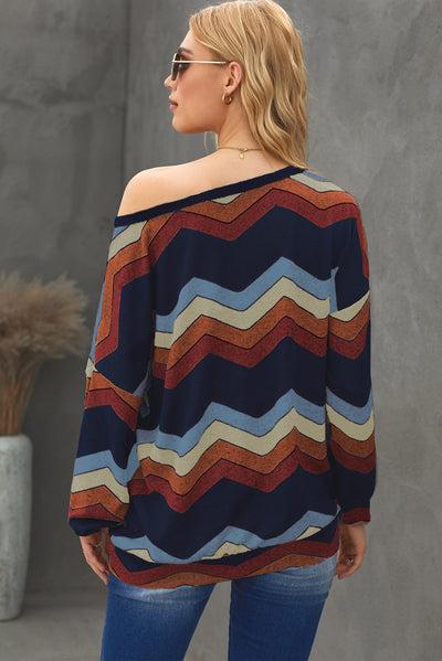 Chevron Long Sleeve Sweater